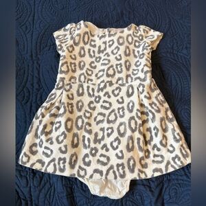 Janie and Jack White and Gray Pleated Sundress